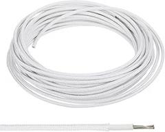 PATIKIL 32.8Ft 17AWG Electronic Wire, -30 to 200 Degrees Celsius Insulated High Temperature Resistant Electrical Flexible Silicone Cable for Lamp Boiler Heater, White
