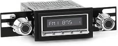 RetroSound HC-226-55-75 Hermosa Direct-Fit Radio for Classic Vehicles (Chrome Face and Buttons, Black Bezel)