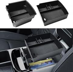 EDBETOS Double-Layer Center Console Organizer Tray for 2025 Hyundai Tucson Including (Gas:Limited), (Hybrid: Blue/SEL Convenience/N Line) and (Plug-in Hybrid: Limited/SEL), Fits Electronic Shift Only