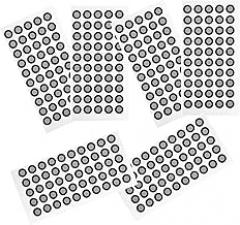 TEHAUX 500 Pcs 6mm Reference Point - 3D Scan Marking Dots - Difffuse Reflective Film Markers for 3D Scanner Tracking