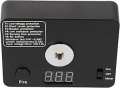 jojofuny Precision Electrical Ohm Resistance Tester for Circuit Testing and Coil Building Compact Tool for Electricians and DIY Electronics Repair High Accuracy Milliohm Measurement