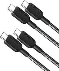 Anker USB C to USB C Cable,Type-C Fast Charging Cord (3FT,2Pack) for iPhone 17/16 Series,iPad Air 4,MacBook Pro 2022 and More (Black)