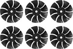 6 PCS Motor Blades, ABS Low Noise Cooling Fan, Small Centrifugal Fan, Air Circulation Parts, Air Compressor Pump Replacement Accessories