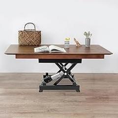 Electric Coffee Table Lift, Dining Table Lifting Bracket, Working Platform Computer Desk Electronic Scissor Lift with Wireless Remote Control, Folding Iron Frame Height Adjustable Platform