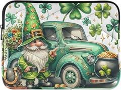 Floral St. Patrick's Green Laptop Case Computer Cases for Laptops 13 Inches Portable Electronic Device Cover