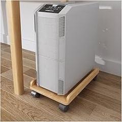 Computer Stand Pc Stand Mobile PC Tower Stand Under Desk, Wooden CPU Stand Cart, Rolling PC Case Floor Stand with 4 Caster Wheels Fit Most PC Case Computer Tower Stand Printer Stand(Natural)