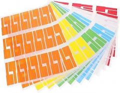 DOITOOL Waterproof Cable Labels 12PCS Tear-Resistant Cord Tags for Wire Management Easy to Write on Sturdy Self-Adhesive Stickers for Electronics Organization