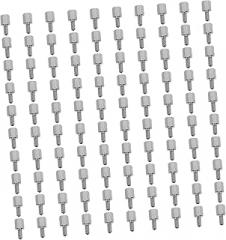 TIDTALEO 100pcs Copper PCB Standoffs Plated Finish Round Female Spacers for Motherboard Electronics and Communication Projects
