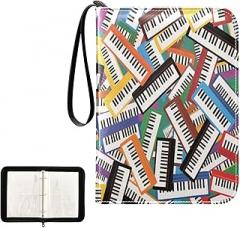 card binder with double sided removable sleeves collectors for 400 + cards Cartoon Electronic Keyboard Instrument