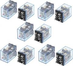 Electronic Parts 10Pcs Relay LY2NJ 220/240V AC Small Relay 10A 8PIN Coil DPDT (Size : DC 12V)
