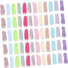 100pcs Cotton Finger Protectors Breathable and Sweat-Absorbing Covers for Gardening Electronic Repair Typing and More Random Styles