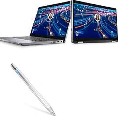 BoxWave Stylus Pen Compatible with Dell Latitude 5320 2-in-1 - AccuPoint Active Stylus, Electronic Stylus with Ultra Fine Tip - Metallic Silver