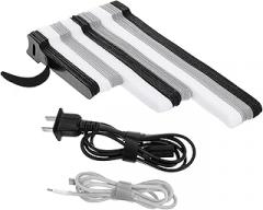 90 PCS Reusable Cable Ties, Multi-purpose Adjustable Cable Cord Ties Organizer Management Desk Tie Wire Cables Organizer Cords for Electronics Cables for Cords (Black+White+Grey, 4