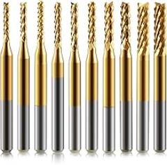 Titanium Coat End Mill Set,1/8