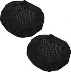 Milisten 2pcs Black Round Stool Covers Polyester Stretchy Chair Seat Protectors for Home Use Simple Fashion Chair Slipcovers for Kitchen and Dining