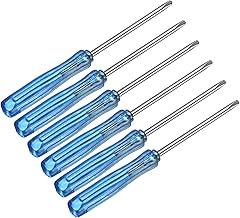 uxcell 6pcs Mini Phillips Screwdriver 2.0mm 65mm Length Micro Precision Cross Head Screw Driver with Non-Slip Handle for Watch Eyeglasses Electronics Small Appliances Repair