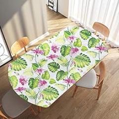 JLHOUSE Vinyl Modern Floral Wallpaper Stick and Peel - self Adhesive Wallpaper Green Leaf/Pink Flower for Kitchen Bedroom Living Room Walls -17.7inch x 118inch/Roll