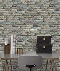 JLHOUSE Vintage Peel and Stick Wallpaper Brick Self Adhesive Remvoable Textured Wallpaper for Bedroom Living Room Walls 17.7inch x 118inch/Roll