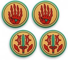 4pcs Thumb Grip Caps, Silicone Cover for Switch Soft Joystick Cover Portable Joystick Button Caps Compatible with Nintendo Switch/Switch OLED/Switch Lite