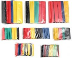 PYouo-Heat Shrink Tube 328pcs Heat Shrink Tube Sleeve, 2:1, Black Electronic DIY, Insulation Sleeving, Polyolefin Shrinking Tubing, Wire Cable Tube Protection Kit (Color : 328pcs with Bag)