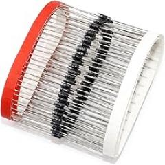 (100 Pcs) DSSRQI 1N4001 Rectifier Diode, 50V 1A DO-41 Electronic Silicon Doorbell Diodes