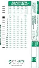 ScanRite 815-E Scantron Compatible Quiz Sheet. 15 Questions.