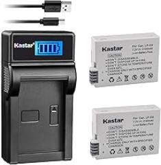 Kastar Battery (X2) & LCD Slim USB Charger for Canon LP-E8, LC-E8E and Canon EOS 550D, EOS 600D, EOS 700D, EOS Rebel T2i, EOS Rebel T3i, EOS Rebel T4i, EOS Rebel T5i Cameras, Grip BG-E8