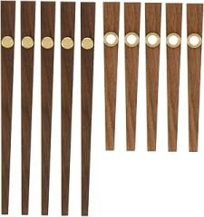 LIFKOME 5 Pack Wooden DIY Clock Hands Kit Large Clock Hands for Clock Part Replacement Home Dec