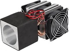Buachois Semiconductor Cooler 12V DC Electronic Cooling Device, High Efficiency Aluminum Alloy Radiator Plate Compact Size for Mini Air Conditioners Small Refrigerators DIY Project
