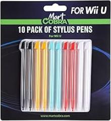 Mart Cobra Nintendo Wii U Stylus 10 Pack - 10 Colorful Nintendo WiiU Small Stylist Pencils - Wii U Stylus Pencil Compatible with Original WiiU Games and Console - Accessories Replacement Pen