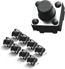 20PCS Tactile Switches, TS-DO16 for Arduino Button Micro Push Button Switch SPST Momentary Tact 2 Pin 3.5 mm for Breadboard Arduino PCB Electronic Circuit Board