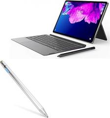 BoxWave Stylus Pen Compatible with Lenovo Tab P11 Pro - AccuPoint Active Stylus, Electronic Stylus with Ultra Fine Tip - Metallic Silver