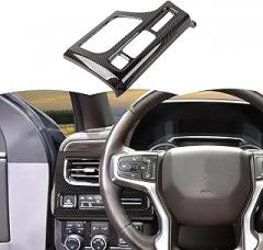 RT-TCZ Electronic Handbrake Panel Cover Trim Decoration Interior Accessories Compatible with Chevy Suburban SUV 2020-2023,for Chevrolet Tahoe 2021-2023