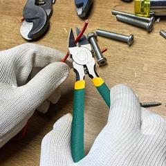 Diagonal Cutting Pliers End Nippers 6 Inch Precision Electronic Wire Cutter Ideal for Installers Technicians Hobbyists