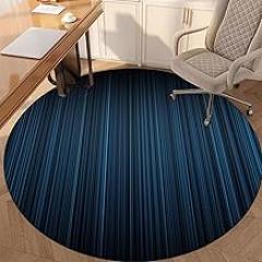 Drum Rug Gaming Office Chair Floor Protection Mat, Floor Protection Mat for Hard Floors, Scratch Resistant, for Laminate Office Chair, Office and Bedroom-F||80CM