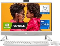 Dell Inspiron 7710 All in One - 27-inch FHD (1920 x 1080) Touchscreen Display, Intel Core i7-1255U, 32GB DDR4, 1TB SSD, NVIDIA GeForce MX550, Intel Wi-Fi 6E, Dell Services, Windows 11 Pro - White