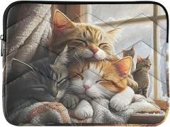 Cute Cats Laptop Cases Laptop Carrying Case 14 Inch Portable Electronic Device Cover