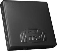 Fortress Large Portable Safe with Electronic Lock, Black