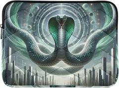 Snake Cityscape Laptop Case Case for 14 Inch Laptop Portable Electronic Device Cover
