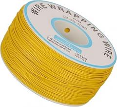Zerodis Tin Plated Copper Wire Strand for Electronic Test and Better Oxidation (Yellow)