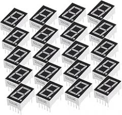 VOSAREA 20pcs Red Led Display Digital Tubes High Brightness Module for Electronics Projects Configuration Construction