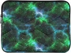 Laptop Case Bag Portable Electronic Device Cover Cosmic Nebula Green Shockproof Protective Notebook Case