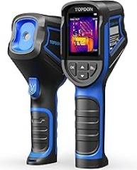 TOPDON TC004 Mini Thermal Imaging Camera, 240 x 240 TISR Resolution, 15-Hour Battery Life, 128 x 128 IR Resolution, 25Hz Handheld Infrared Camera with High/Low Temp Alerts, Auto Shutdown- Blue