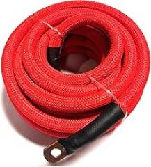 10ft 1/0 Gauge RED SNAKESKIN OFC Wire Strands Copper Marine Cable AWG