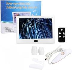 Dioche Skin Diagnosis Hair Analyzer, 12inch Skin Scalp Detector MultiFunctional Rechargeable Hair Follicle Skin Analyser Machine 110 240V (US Plug)