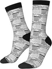 MULIHU Electronics Engineer American Flag Socks For Men Women Gift Sport Crew Socks Funny Wicking Socks