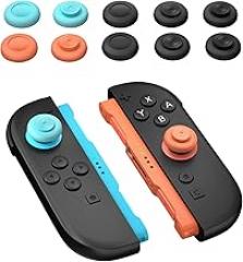 NEWDERY Thumb Grips for Nintendo Switch 2, Anti-Slip, Joycon Controller Caps, Ergonomic Design, Enhanced Gaming Grip, Comfortable & Durable, Joystick Grip Cover, Colorful, 6Pairs(12pcs)