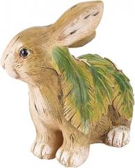 BESPORTBLE 1pc Garden Statue Charming Resin Bunny Figurine for Spring Decor for Courtyard Garden Villa and Boys and Girls Room Adds Lively Touch to Outdoor Spaces