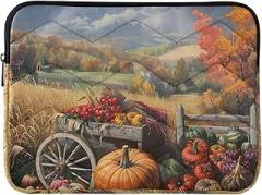 Vintage Harvest Orange Laptop Cases 13 Inch Computer Sleeve Portable Electronic Device Cover