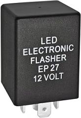 5 Pin EP27 FL27 Electronic Flasher Relay for Car Vehicle LED Turn Signal Light Bulbs Hyper Blink Flash Fix Compatible with Buick or BMW or Chevy or or Dodge etc